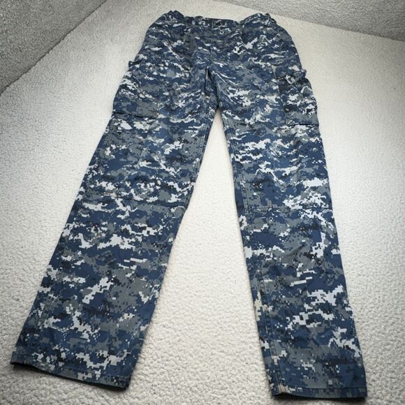 US‎ Navy NWU Type I Pants Men 30x34 Blueberry Digital Camo Cargo Tactic Military - Picture 1 of 16